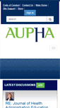 Mobile Screenshot of global.aupha.org