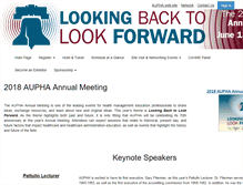 Tablet Screenshot of annualmeeting.aupha.org