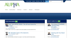 Desktop Screenshot of network.aupha.org