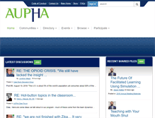Tablet Screenshot of network.aupha.org